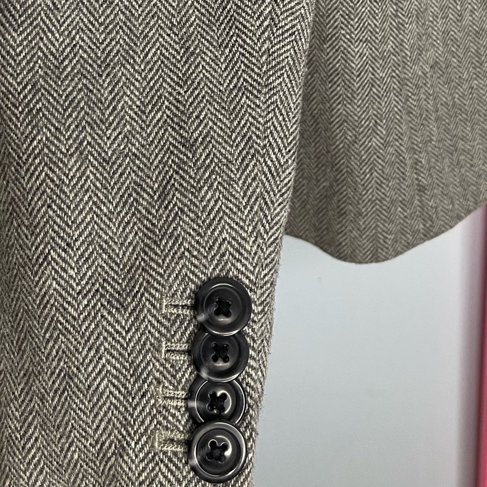 Gap Gray Wool Blend Herringbone Double Button Bla… - image 4